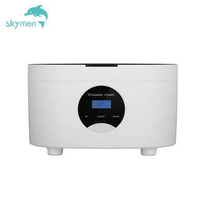 Skymen-Klassiker-weißer Haushalts-Ultraschallreiniger 600ml ABS SUS 304 für Schmuck