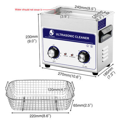 3L entgasen Schleifen-Brillen-Ultraschallreiniger-Digital-Timer-Schmuck-Ultraschallreiniger